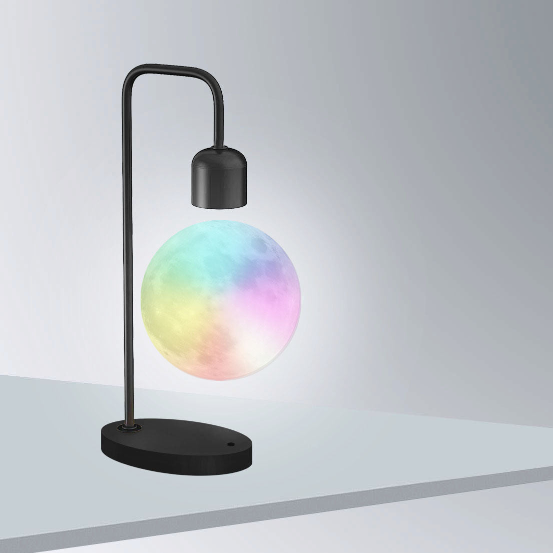 Magnetic Levitation Moon Lamp with Wireless Charging