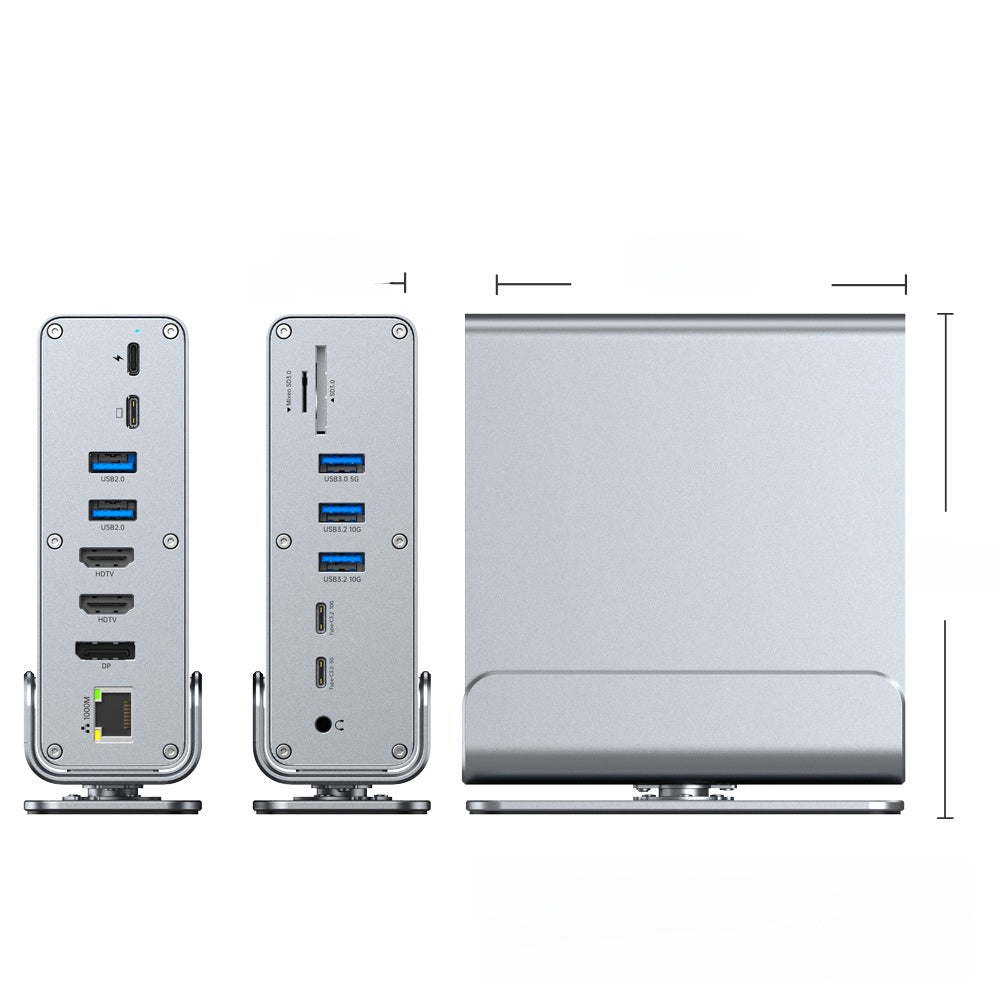 Type-C Docking Station with 4K60Hz Triple Display Support