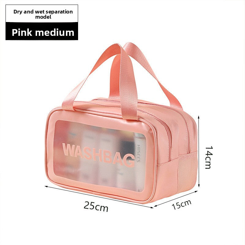 Wet and dry separation toiletry bag