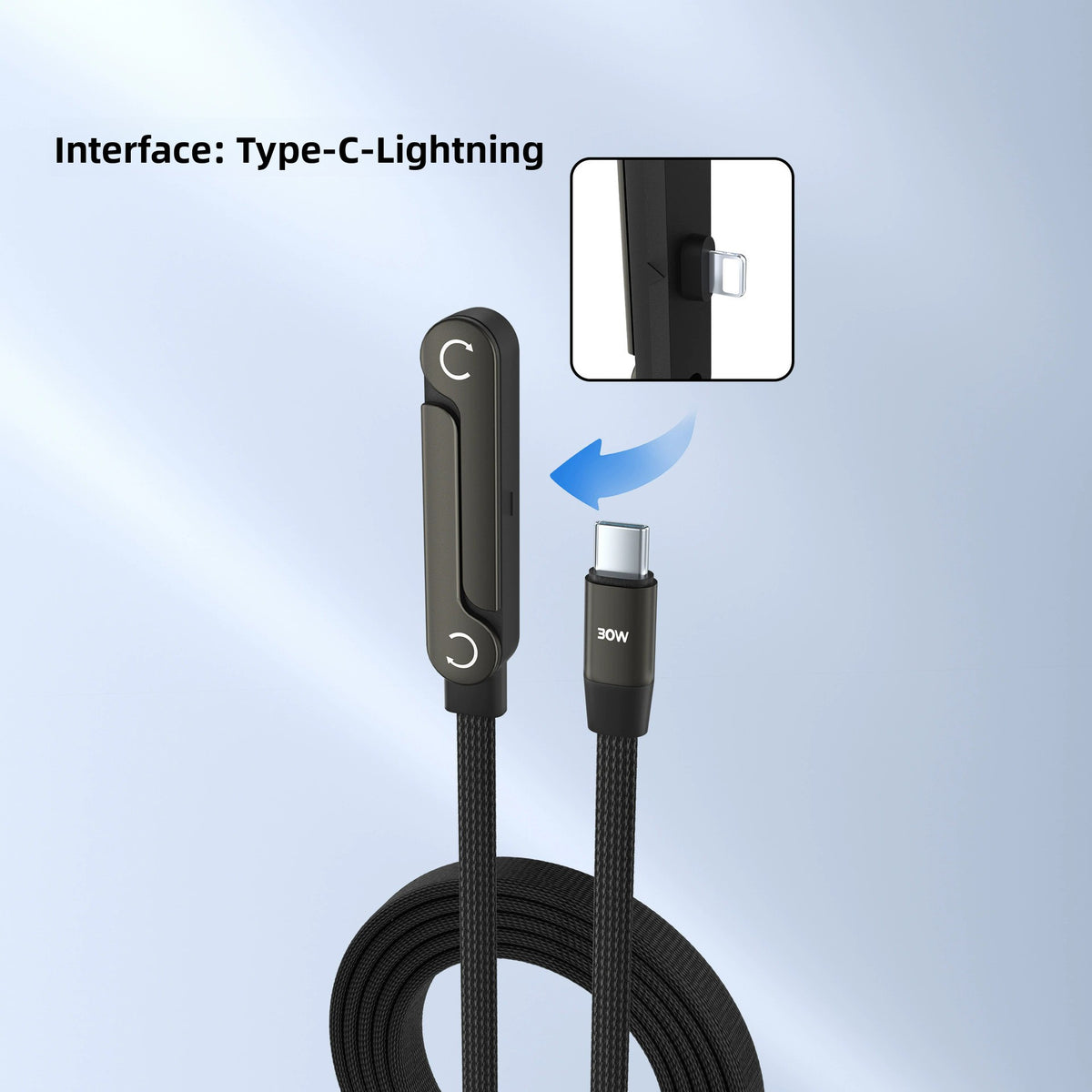 Foldable Fast-Charging Phone Stand Data Cable