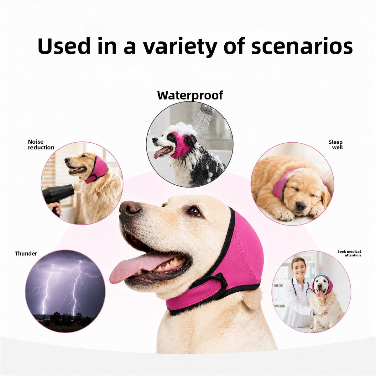 Pet dog earmuffs windproof soundproof earmuffs
