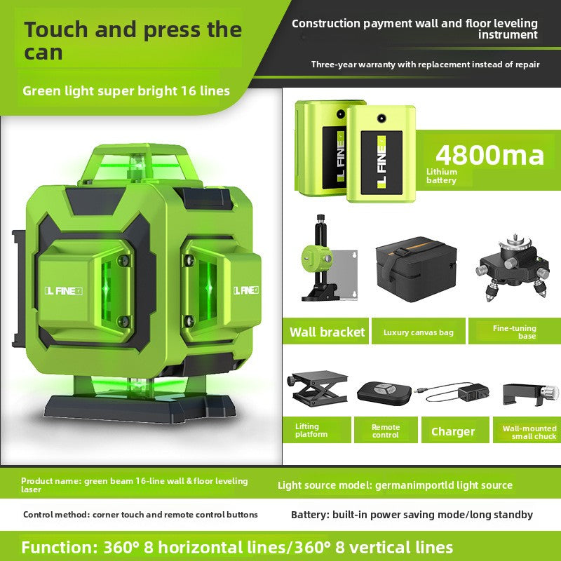 Green Laser Level 12/16 Line