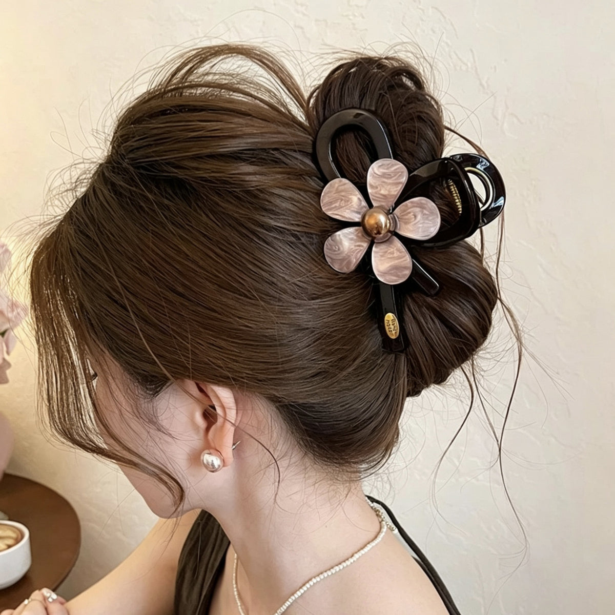 Floral Hair Claw Clip