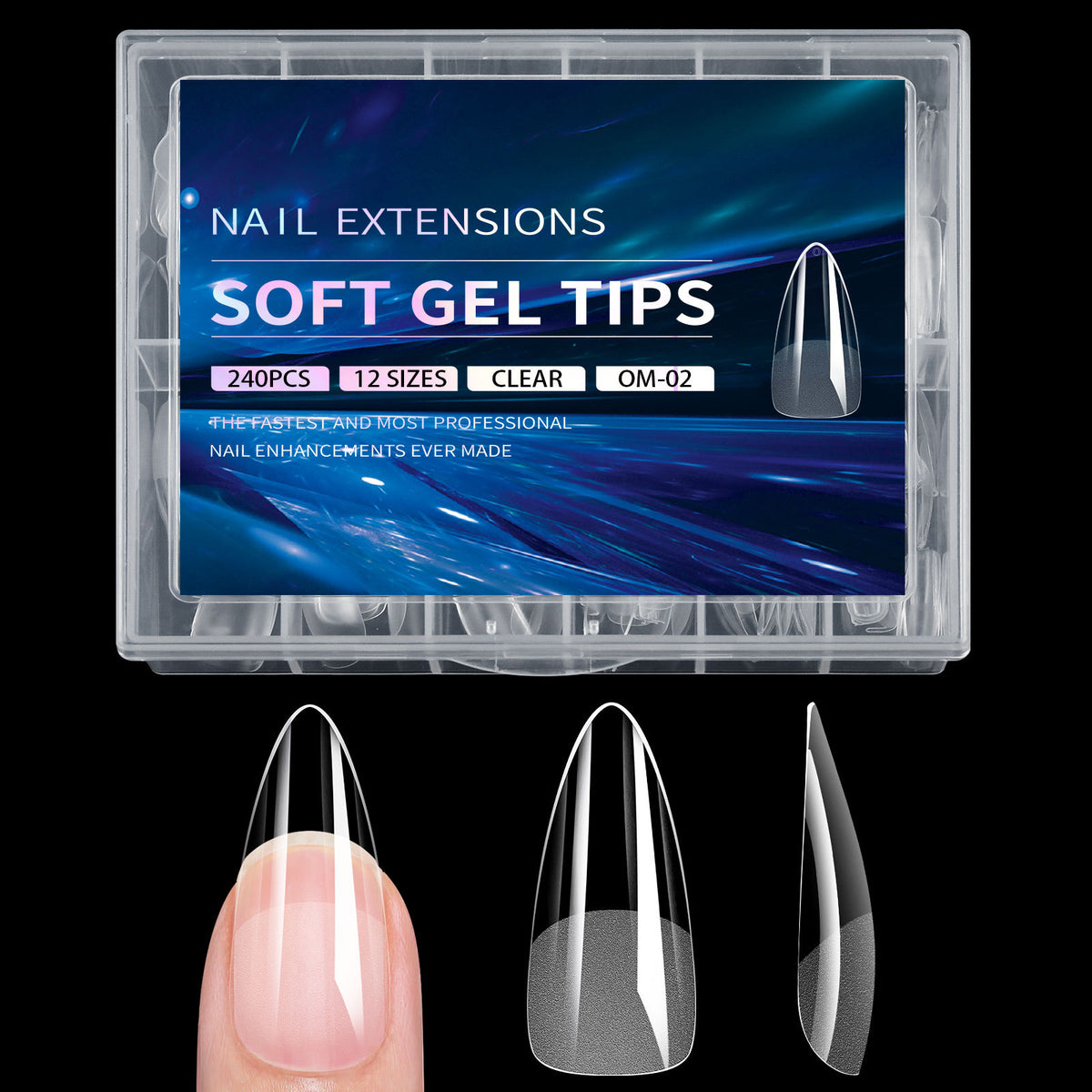 Semi-Frosted Artificial Nail Tips
