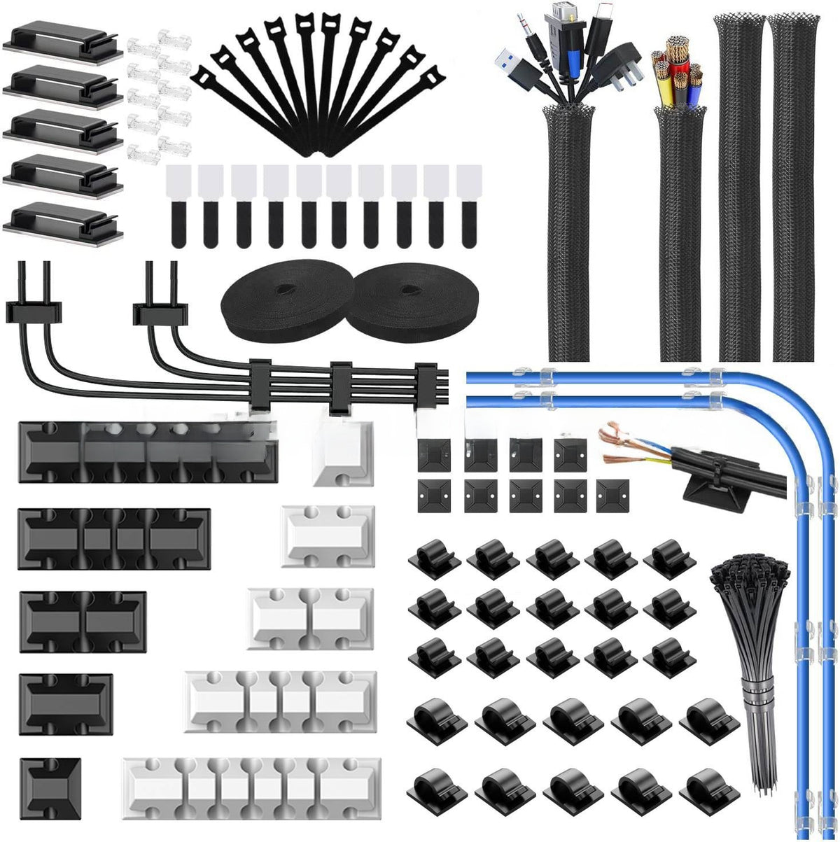 Self-Adhesive Cable Management Clips