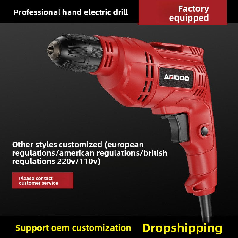 Multifunctional Electric Hand Drill with Adjustable Speed
