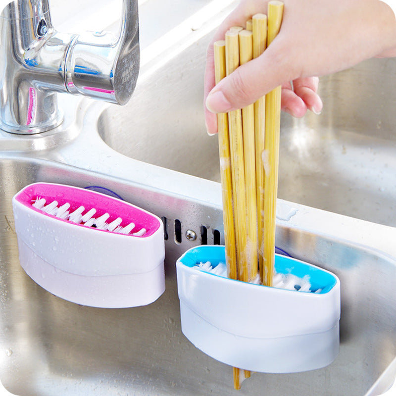 Suction Cup Kitchen Cleaning Brush