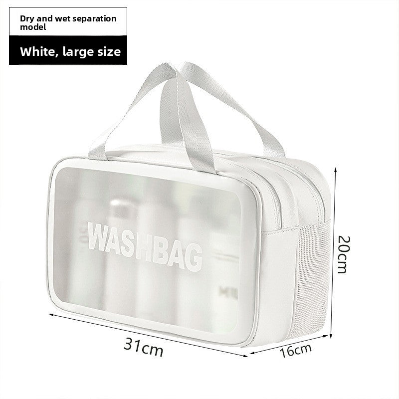 Wet and dry separation toiletry bag