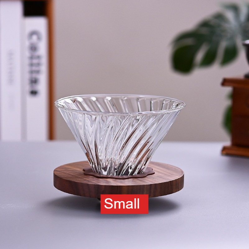Glass coffee filter cup