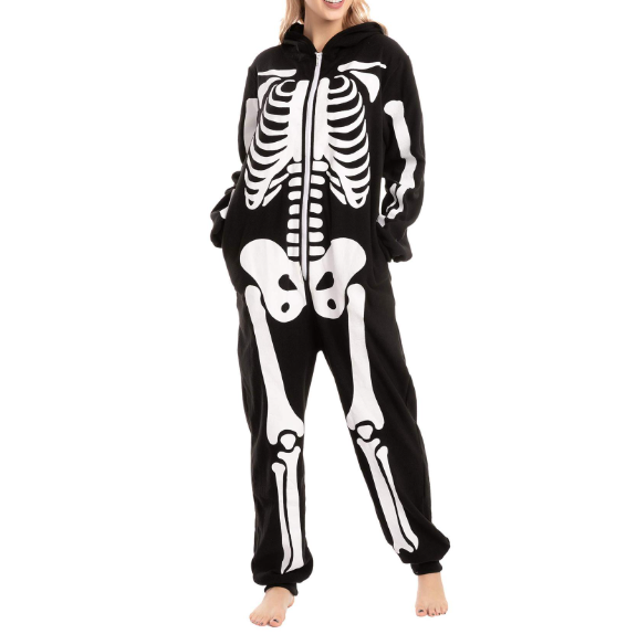 Men's Glow In The Dark Skeleton Cosplay Costume