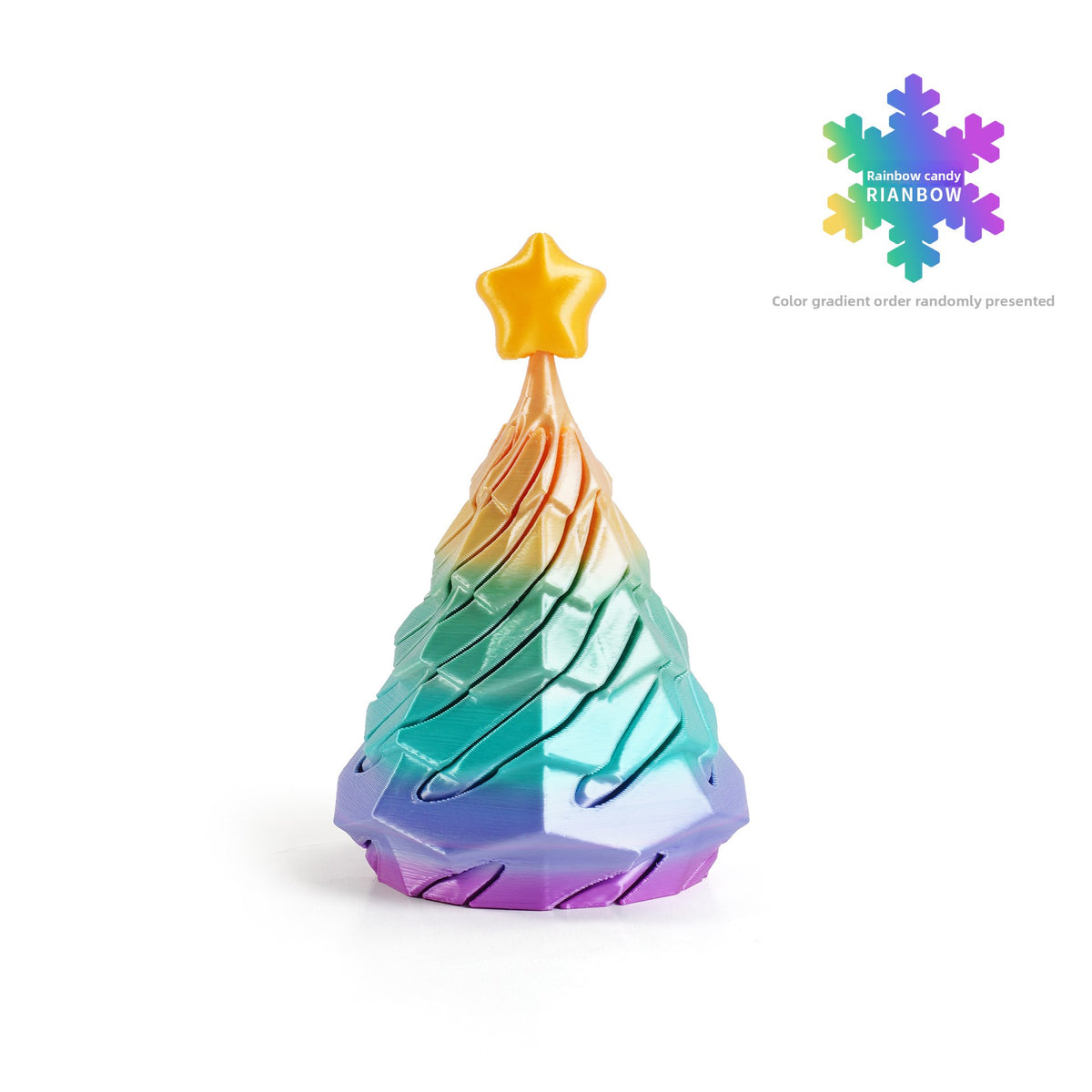 3D Printed Christmas Tree Push Pop Toy