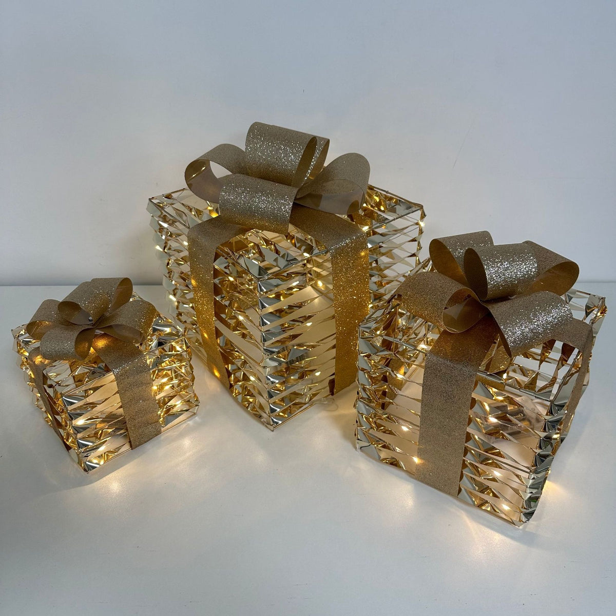 Luminous Christmas Decorative Gift Box Set