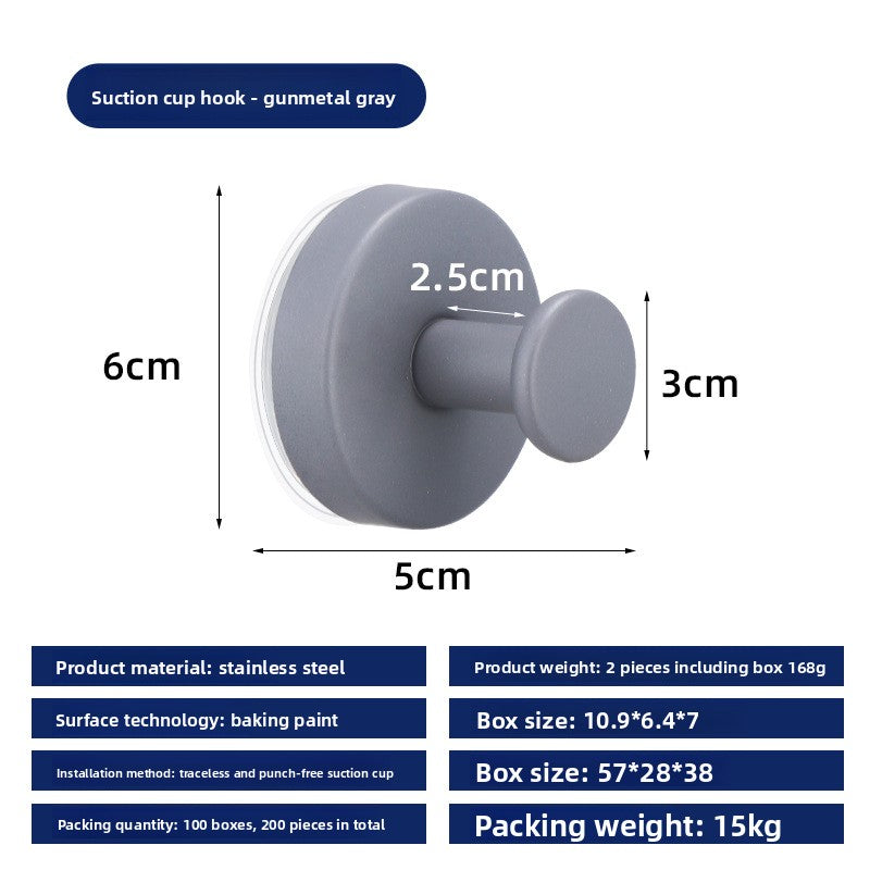 No-drill suction cup hooks for home bathrooms