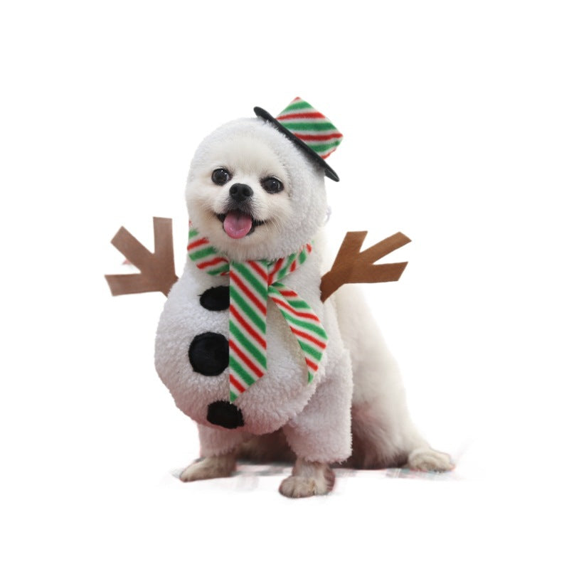 Funny Snowman Pet Costume