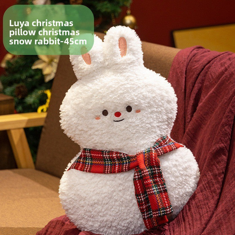 Christmas plush throw pillow
