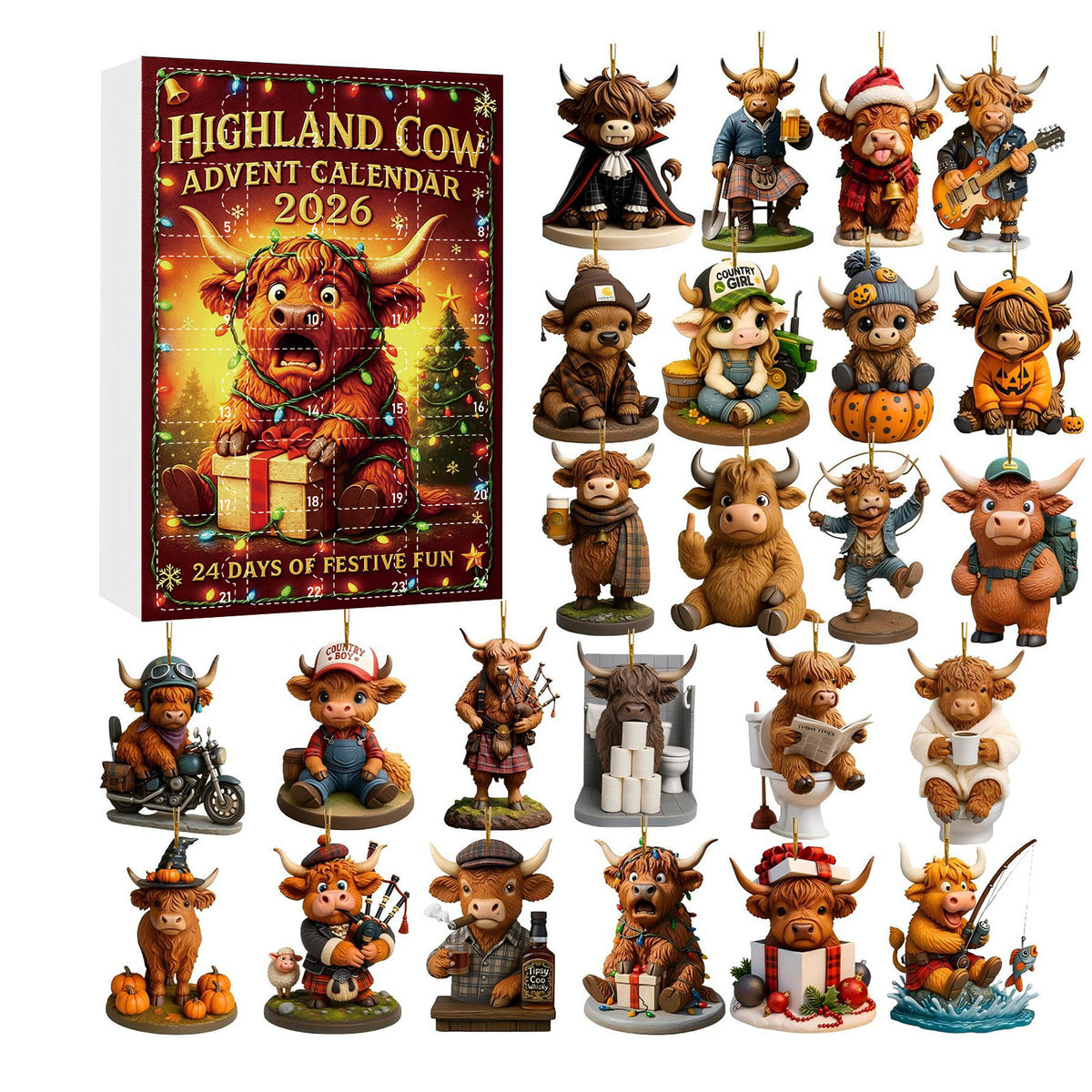 Capybara Advent Calendar with Blind Box Figurines
