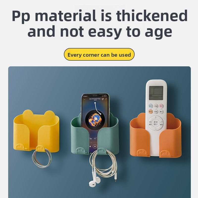 No-drill adhesive phone charging holder