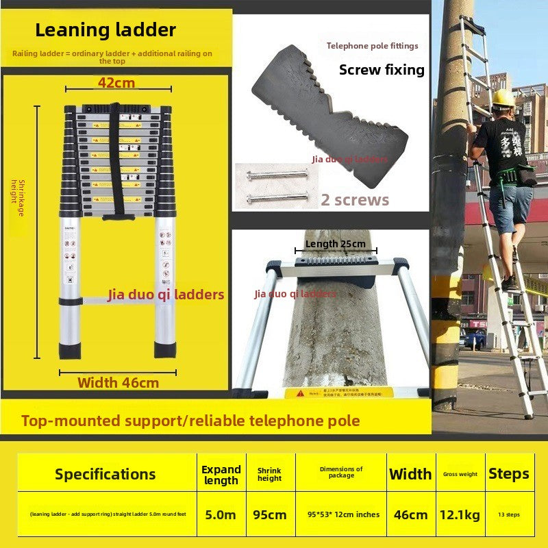 Aluminum Telescopic Folding Ladder