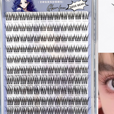 Self-adhesive false eyelashes