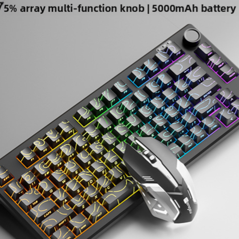 Compact mechanical tactile wired keyboard