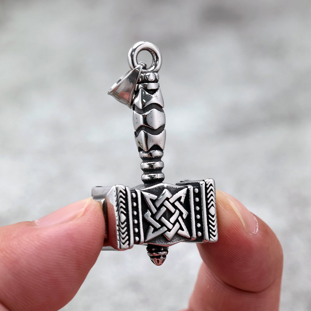 Vintage Viking Hammer Pendant Necklace