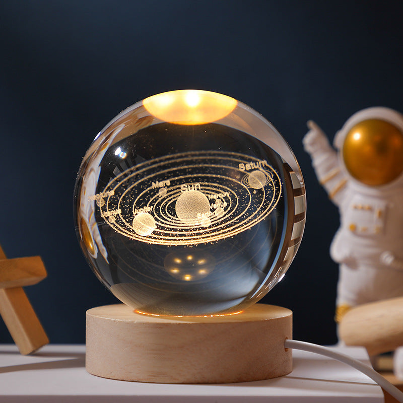 Galaxy Crystal Ball night light