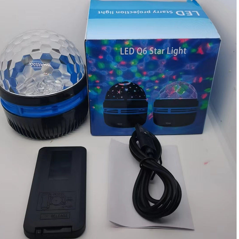 Aurora Night Light Crystal Starry Sky Magic Ball Projection Lamp with Remote Control
