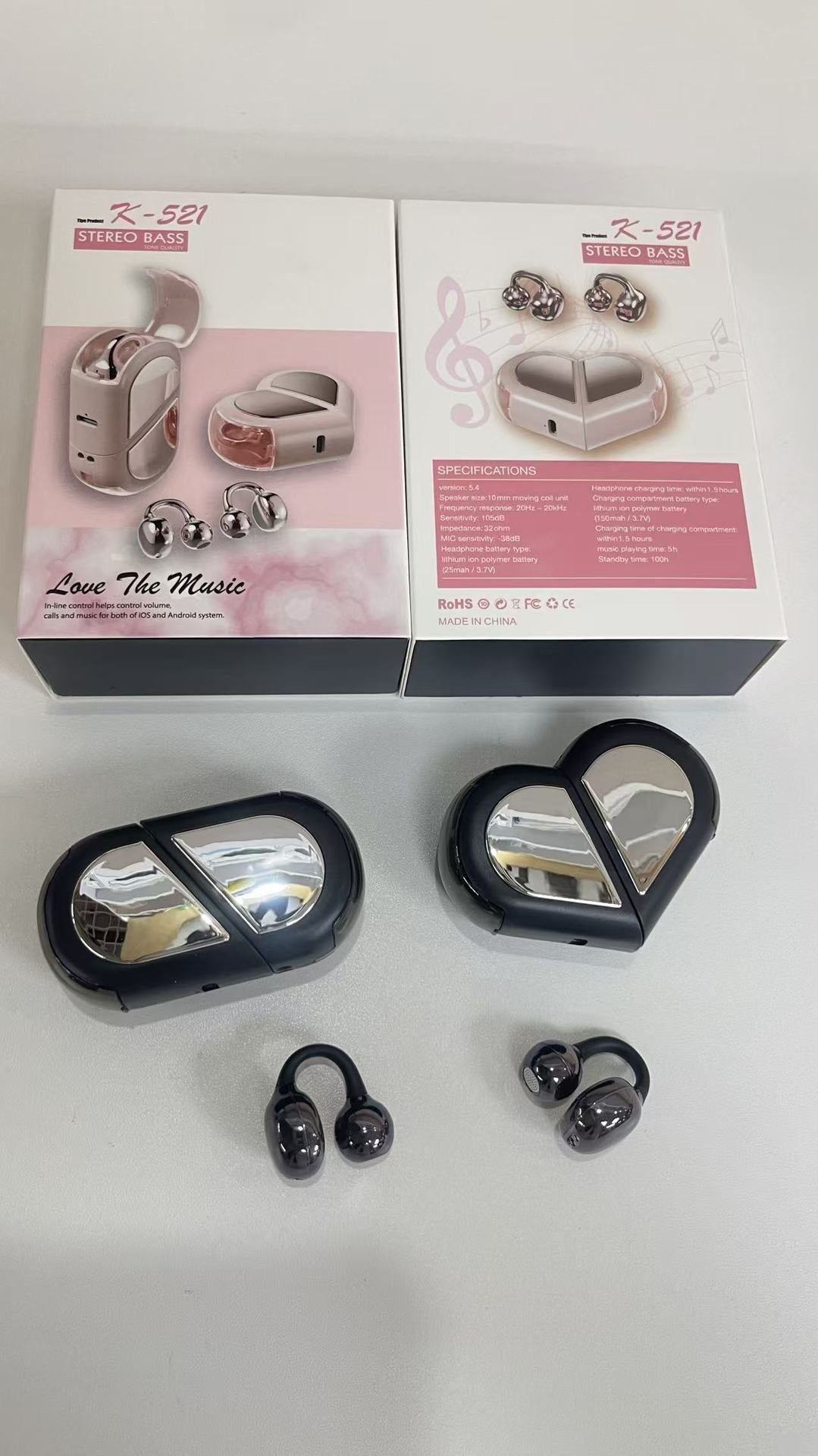 Wireless Gaming Bluetooth Earphones with Digital Display