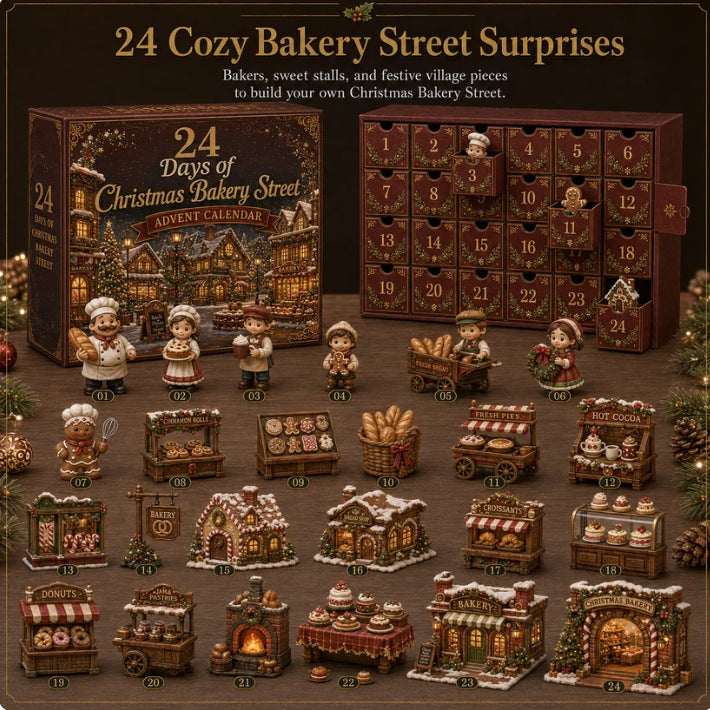 Christmas Advent Calendar Acrylic Blind Box Decoration Collectible Toy