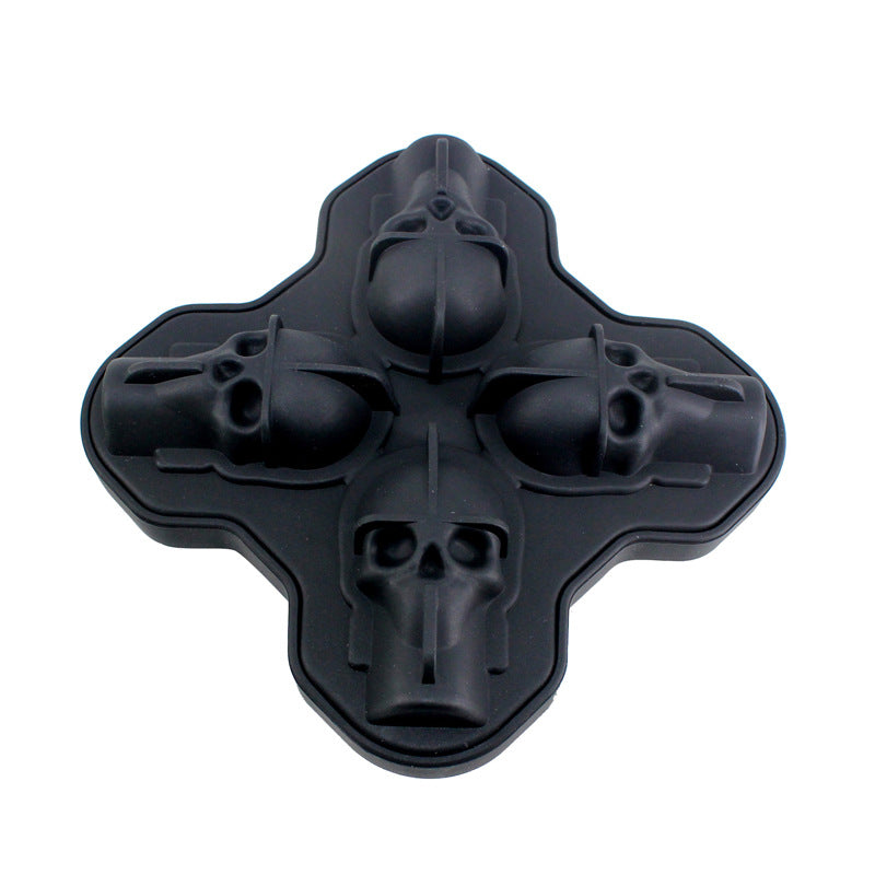 Skull Shaped Silicone Ice Cube Tray