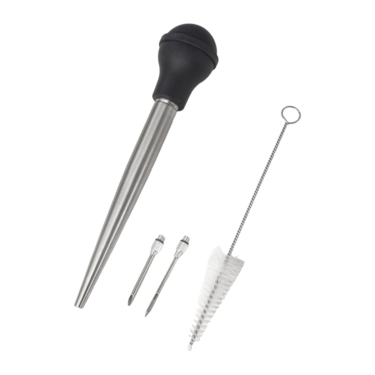 Stainless Steel Turkey Injector and Seasoning Tool Set
