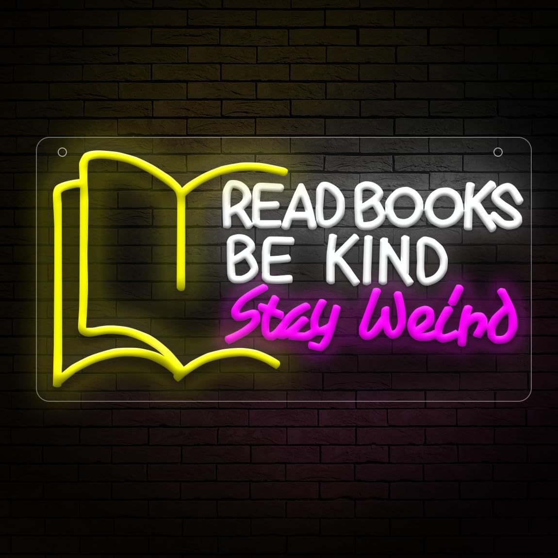 Dimmable LED Reading Neon Sign Wall Decor Light