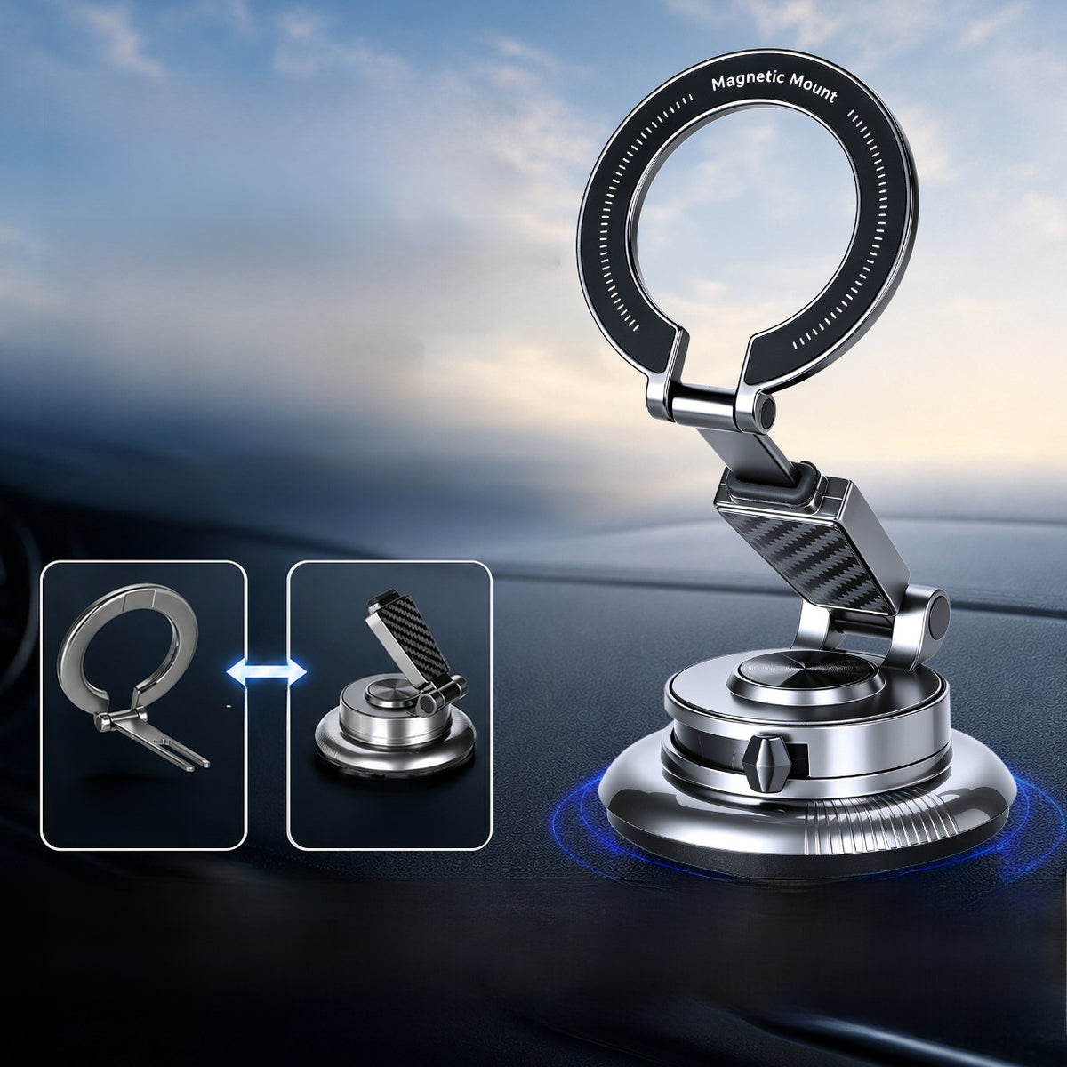 Split car phone holder