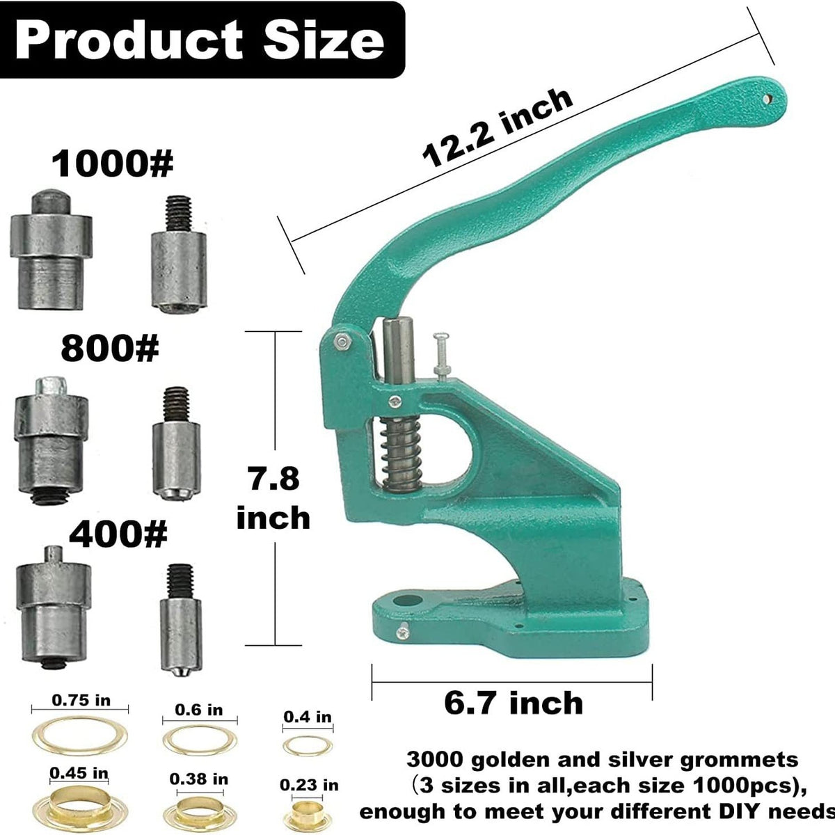 Manual Hole Punch Press Tool Kit