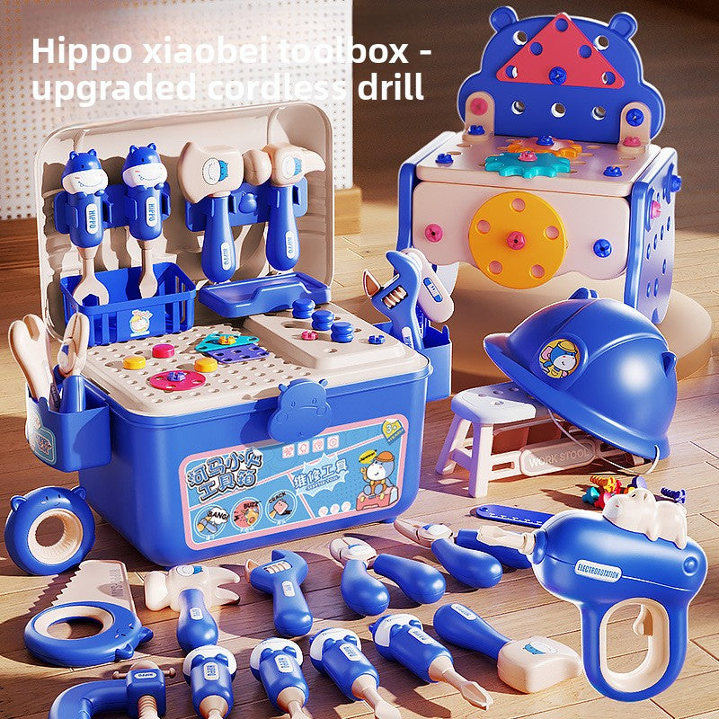Childrens Pretend Play Toolbox with Electric Drill