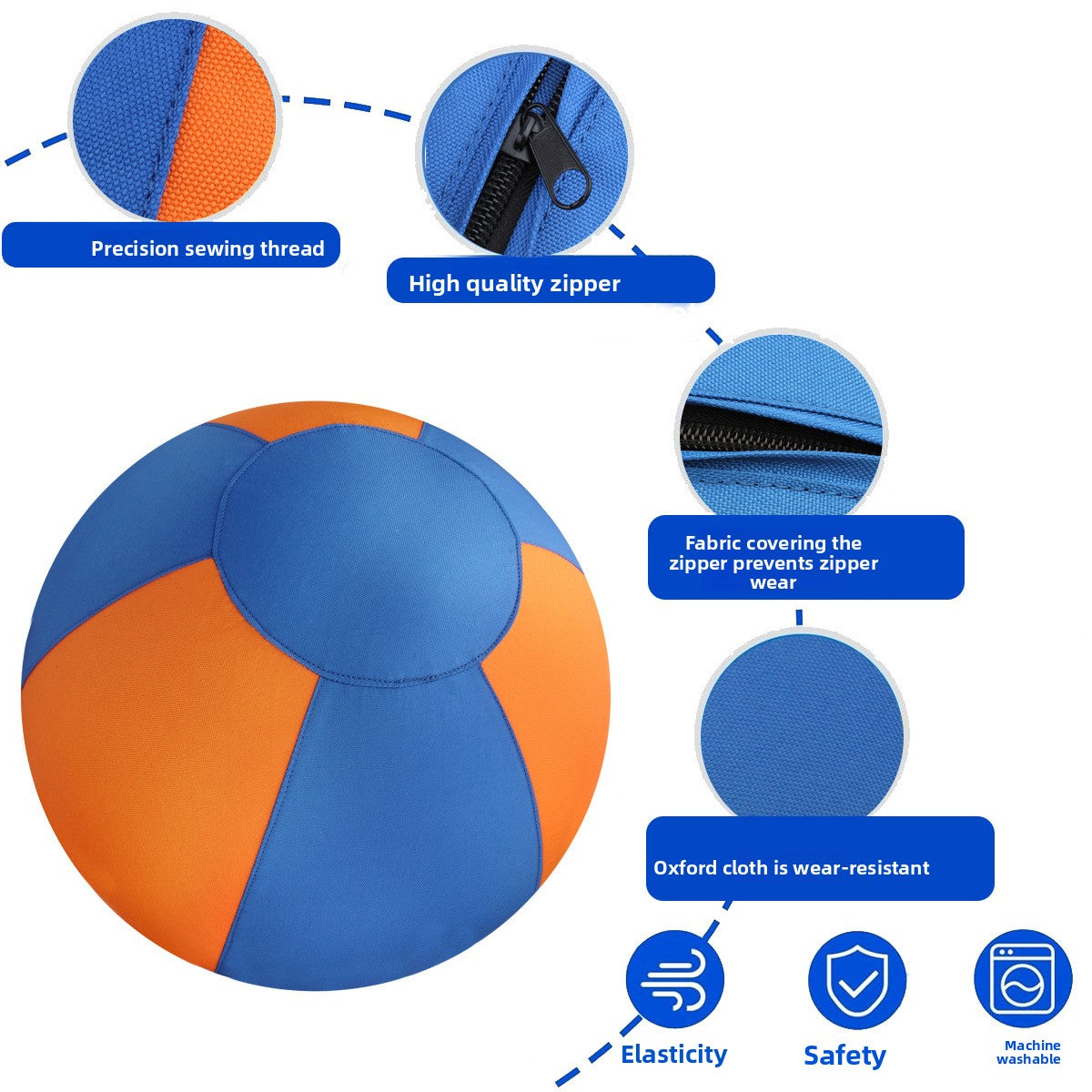 Inflatable Dog Training Ball with Frisbee Design