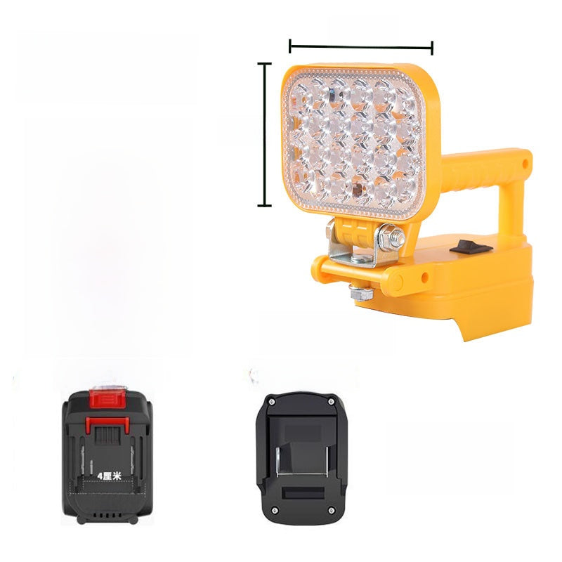 Portable Outdoor LED Work Light with Dual USB Charging