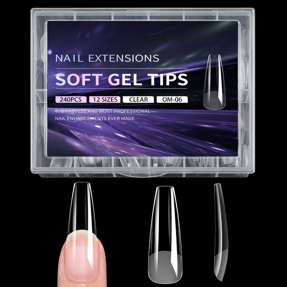 Semi-Frosted Artificial Nail Tips