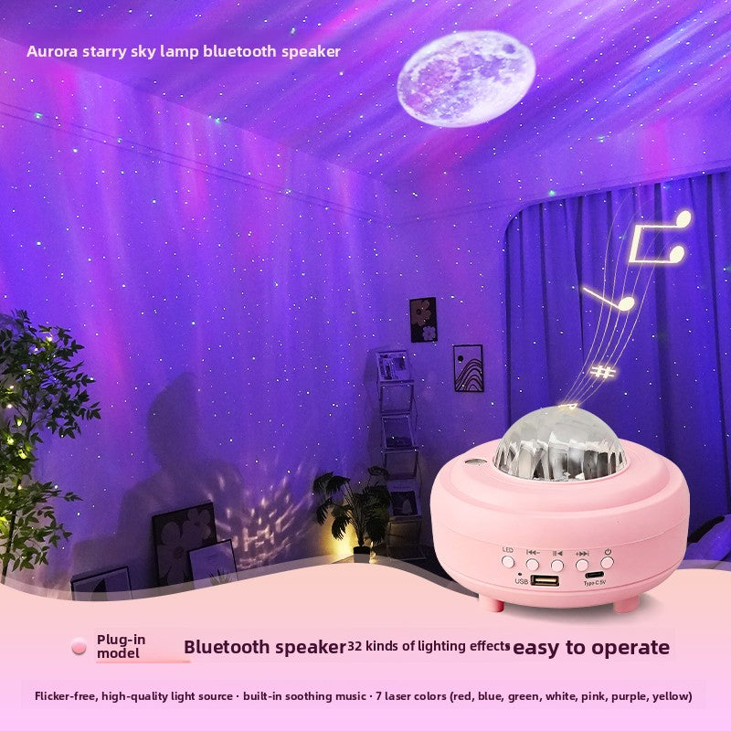 Star Projector Lamp with Bluetooth Speaker