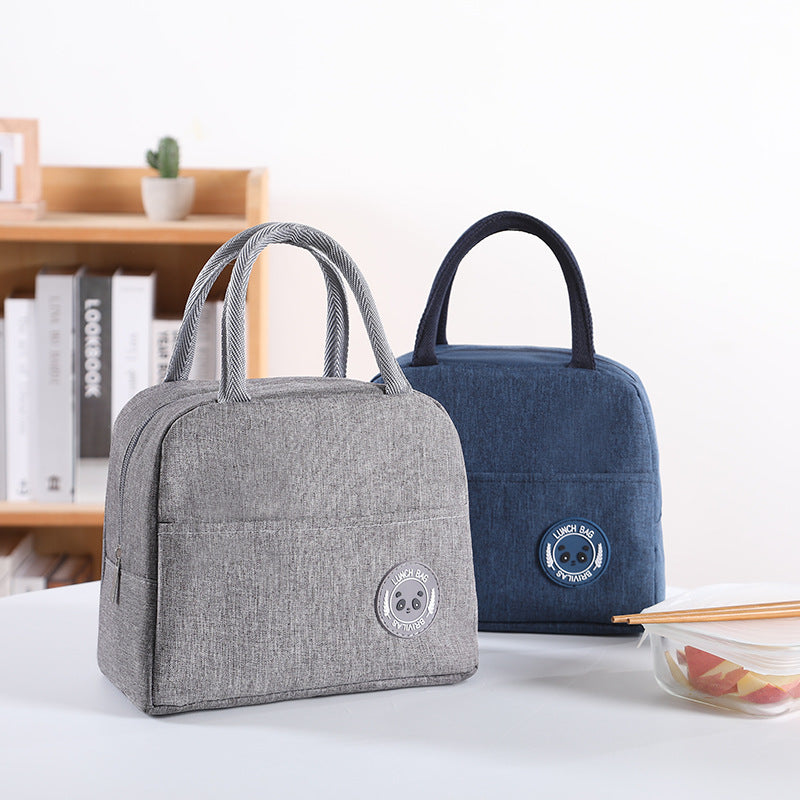 Large-capacity insulated folding lunch bag