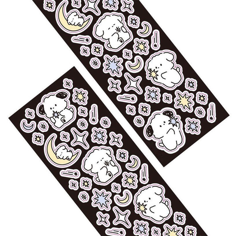 Cute Little White Dog Handbook Stickers