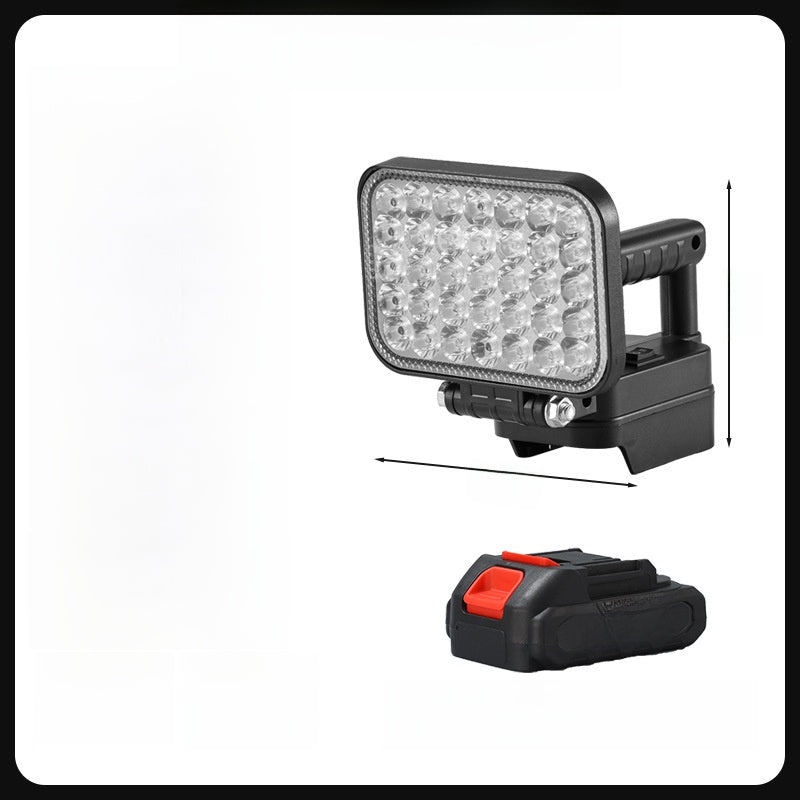 Portable Outdoor LED Work Light with Dual USB Charging