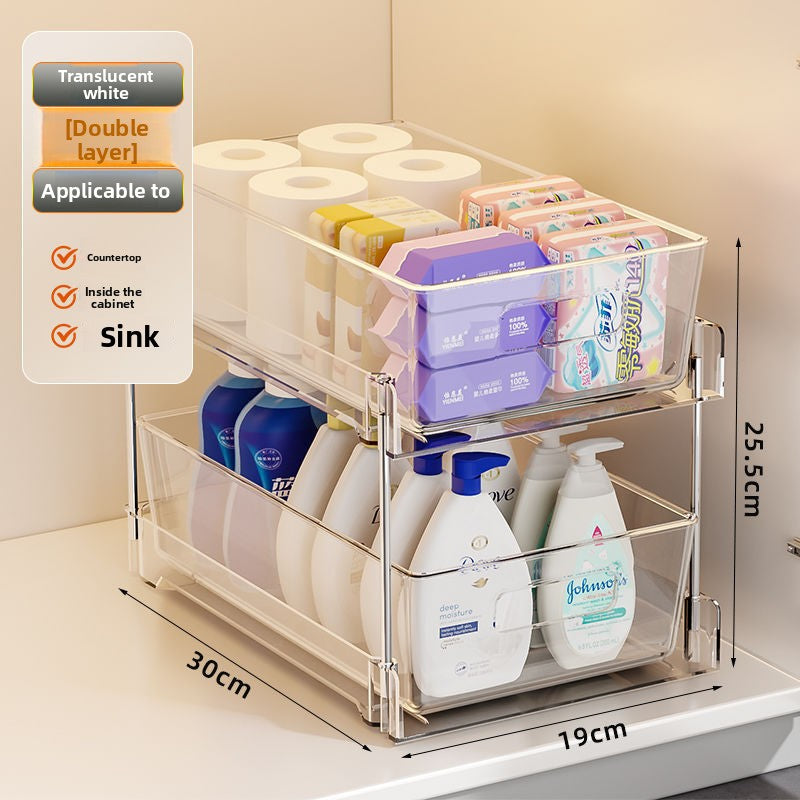 Pull-out Bathroom Storage Rack