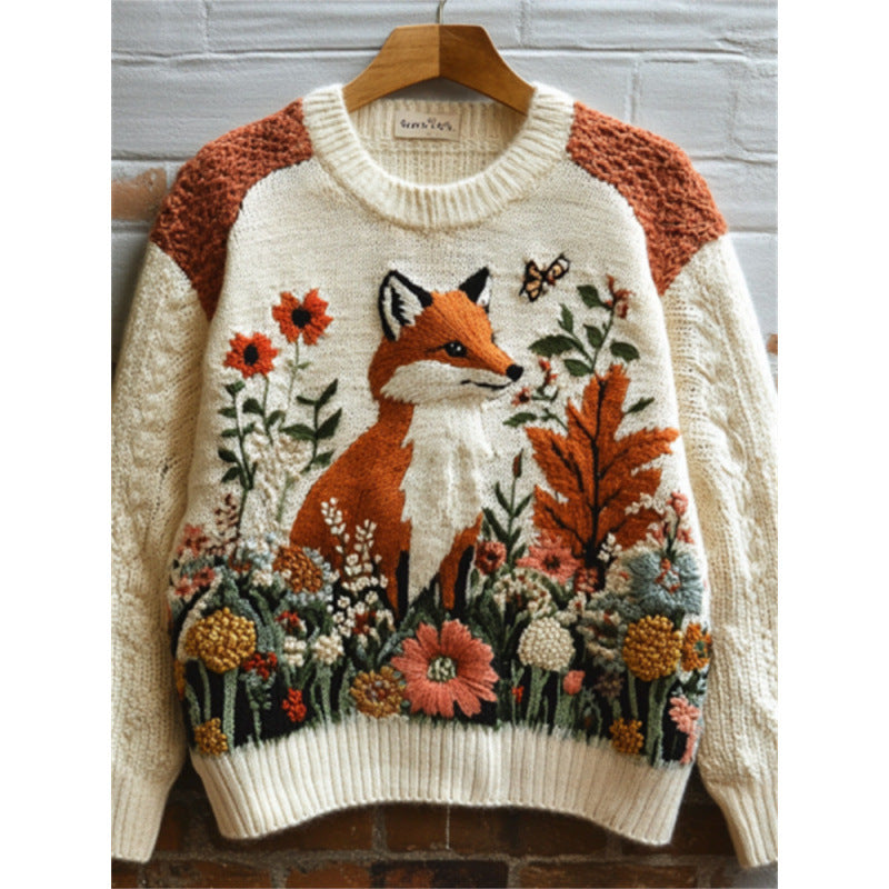 Women's 3D Printed Long Sleeve Sweatshirt Halloween Squirrel Novelty Top