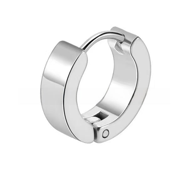 Men's Punk Style Stainless Steel Hoop Earrings