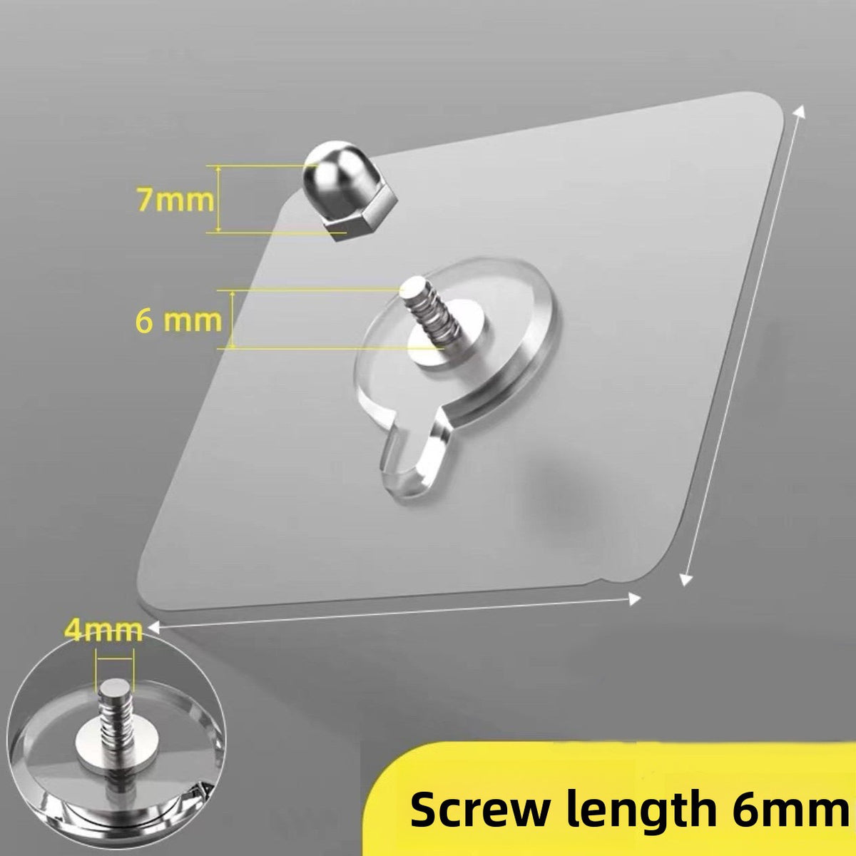 Invisible Self-Adhesive Hooks