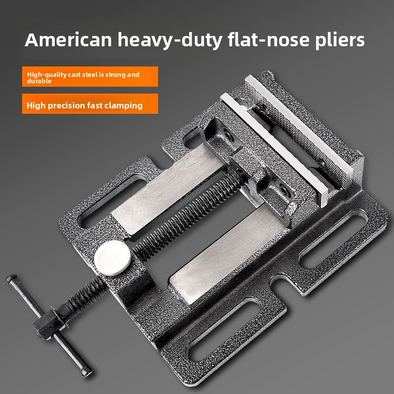 American-Style Flat-Nose Pliers, Small Bench Vise