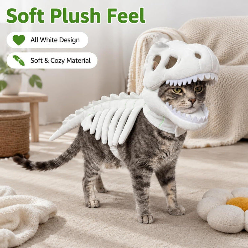 Dinosaur Skeleton Plush Pet Costume