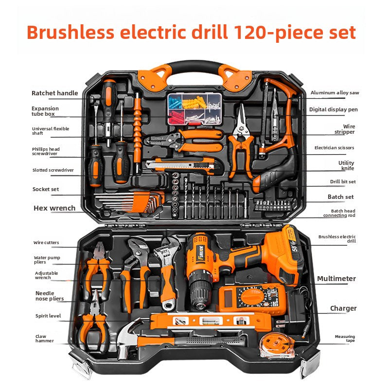 Lithium Battery Powered Hand Drill Tool Set