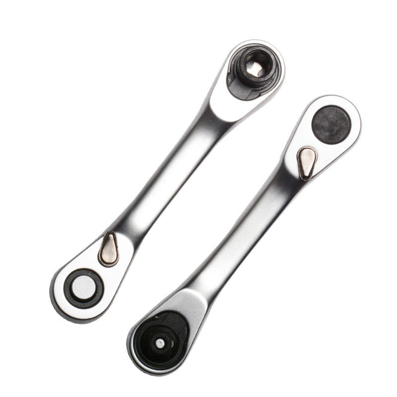 Dual Head Ratchet Wrench with Socket